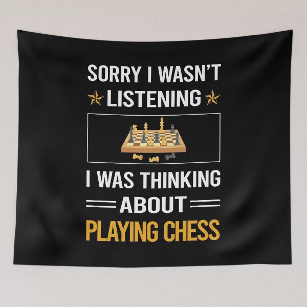 Item preview, Funny Listening Playing Chess designed and sold by RandalDavis.