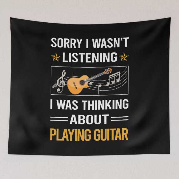 Item preview, Funny Listening Playing Guitar Guitarist designed and sold by RandalDavis.