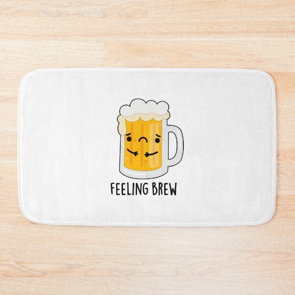 Item preview, Feeling Brew Funny Sad Beer Puns  designed and sold by punnybone.