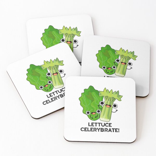 Item preview, Lettuce Celerybrate Funny Veggie Puns  designed and sold by punnybone.