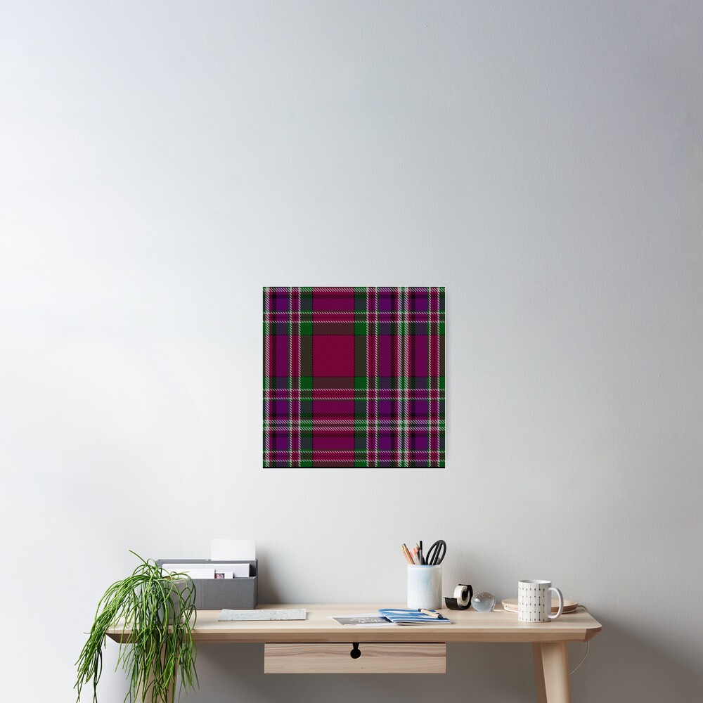 "Lendrum clan surname last name Scottish Tartan " Poster for Sale by