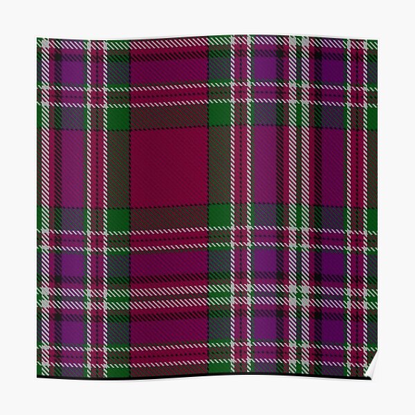 "Lendrum clan surname last name Scottish Tartan " Poster for Sale by