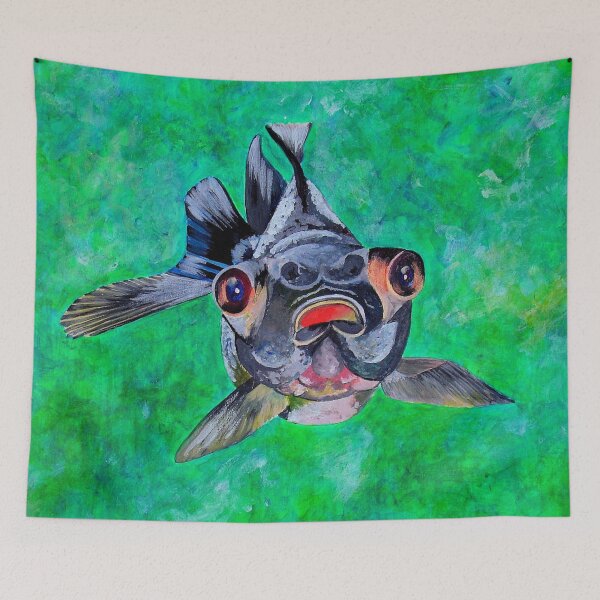 Item preview, Geeky Blackmoor Goldfish With Telescopic Eyes designed and sold by taiche.