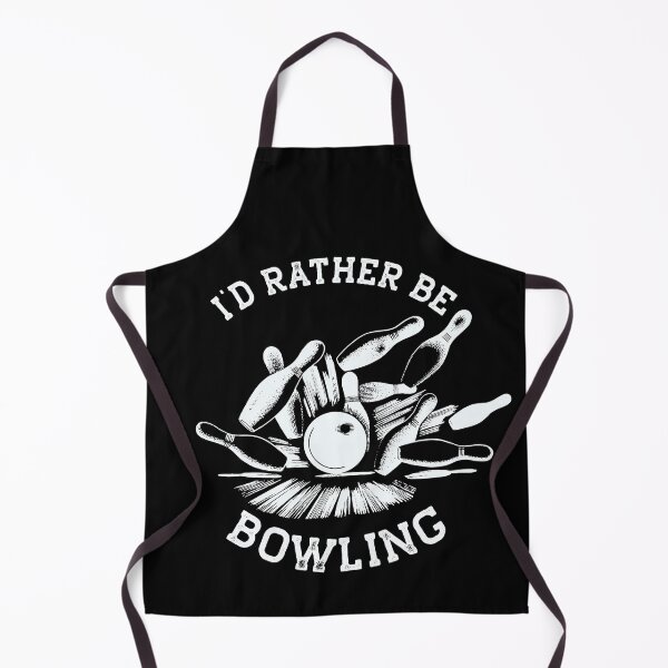 Item preview, I'd Rather Be Bowling, Funny Bowling T-Shirt (White Print) designed and sold by Roger-C.