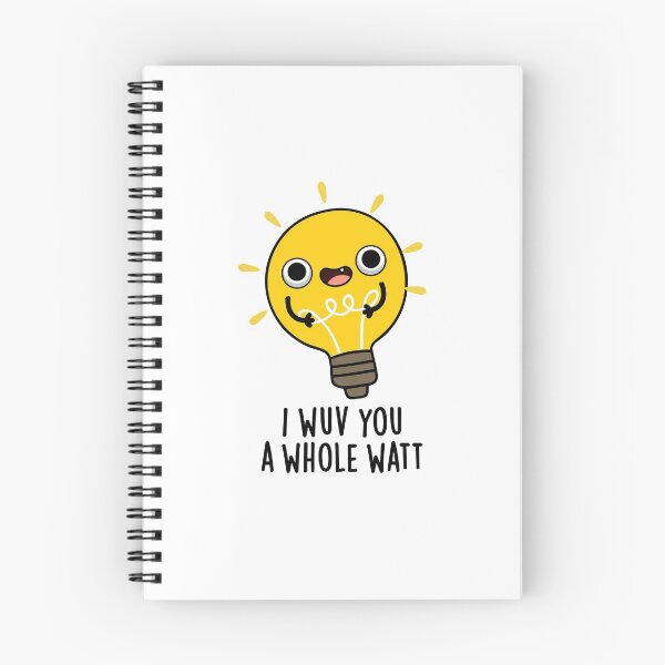 Item preview, I Wuv You A Whole Watt Funny Love Puns  designed and sold by punnybone.