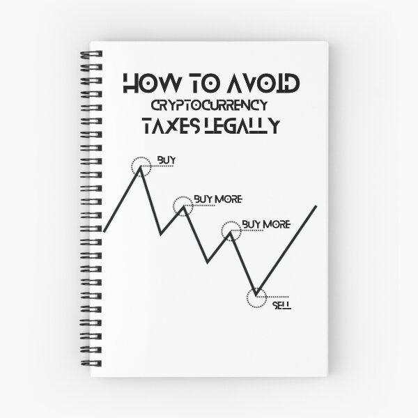Item preview, How To Avoid Cryptocurrency Taxes Legally Line Chart (Black) designed and sold by SponThaineous.
