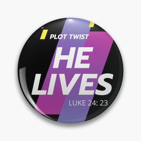 Item preview, Plot Twist: He Lives Luke 24: 23 Easter Christian designed and sold by Cedarrue.