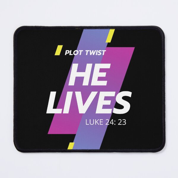 Item preview, Plot Twist: He Lives Luke 24: 23 Easter Christian designed and sold by Cedarrue.