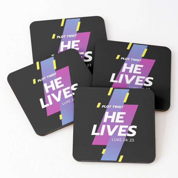 Item preview, Plot Twist: He Lives Luke 24: 23 Easter Christian designed and sold by Cedarrue.