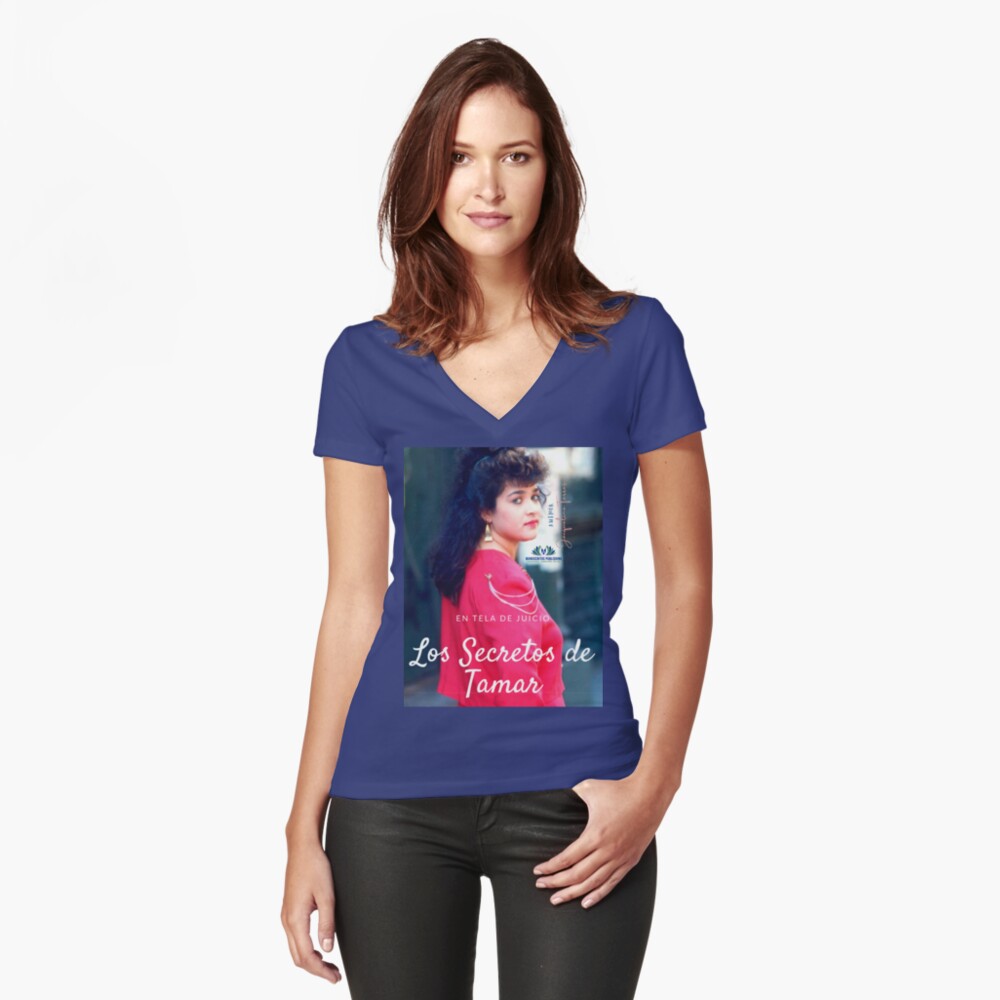 Item preview, Fitted V-Neck T-Shirt designed and sold by LibrosBOOKtique.