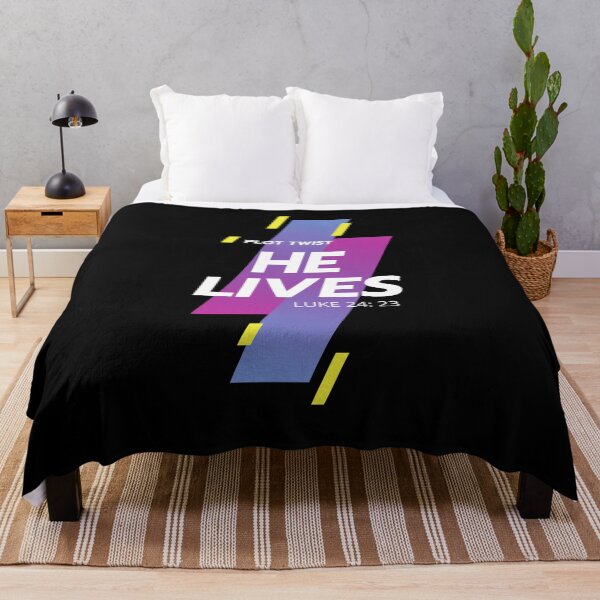Item preview, Plot Twist: He Lives Luke 24: 23 Easter Christian designed and sold by Cedarrue.