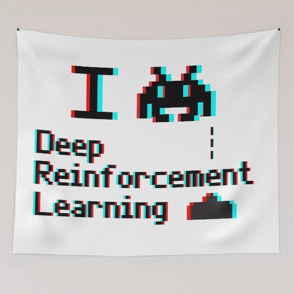 Item preview, I heart deep reinforcement learning (8-bit 3D) designed and sold by perceptron.