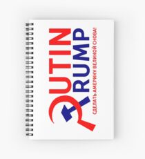 Putin Trump Campaign Shirt - In Russian Spiral Notebook