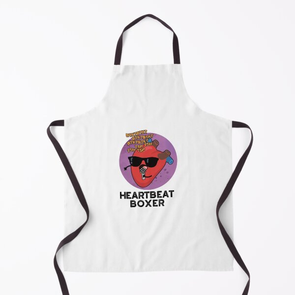 Item preview, Heartbeat Boxer Funny Music Heart Puns designed and sold by punnybone.