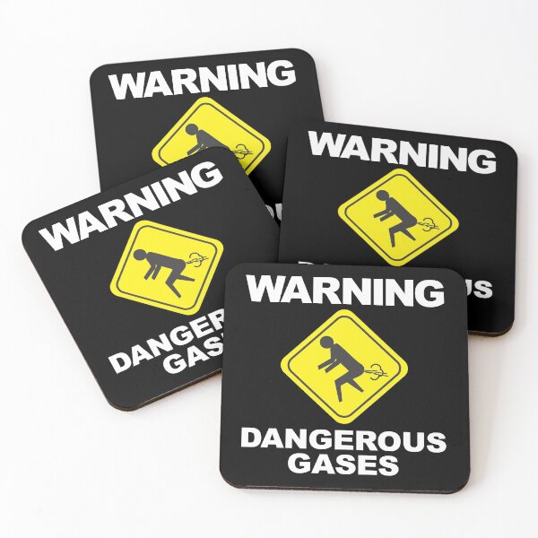 Item preview, WARNING Dangerous Gases - Funny Sign designed and sold by NoticeLife.