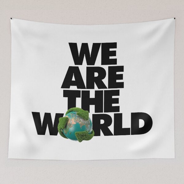Item preview, We are the World, That's Right! designed and sold by BigDaddyStore.