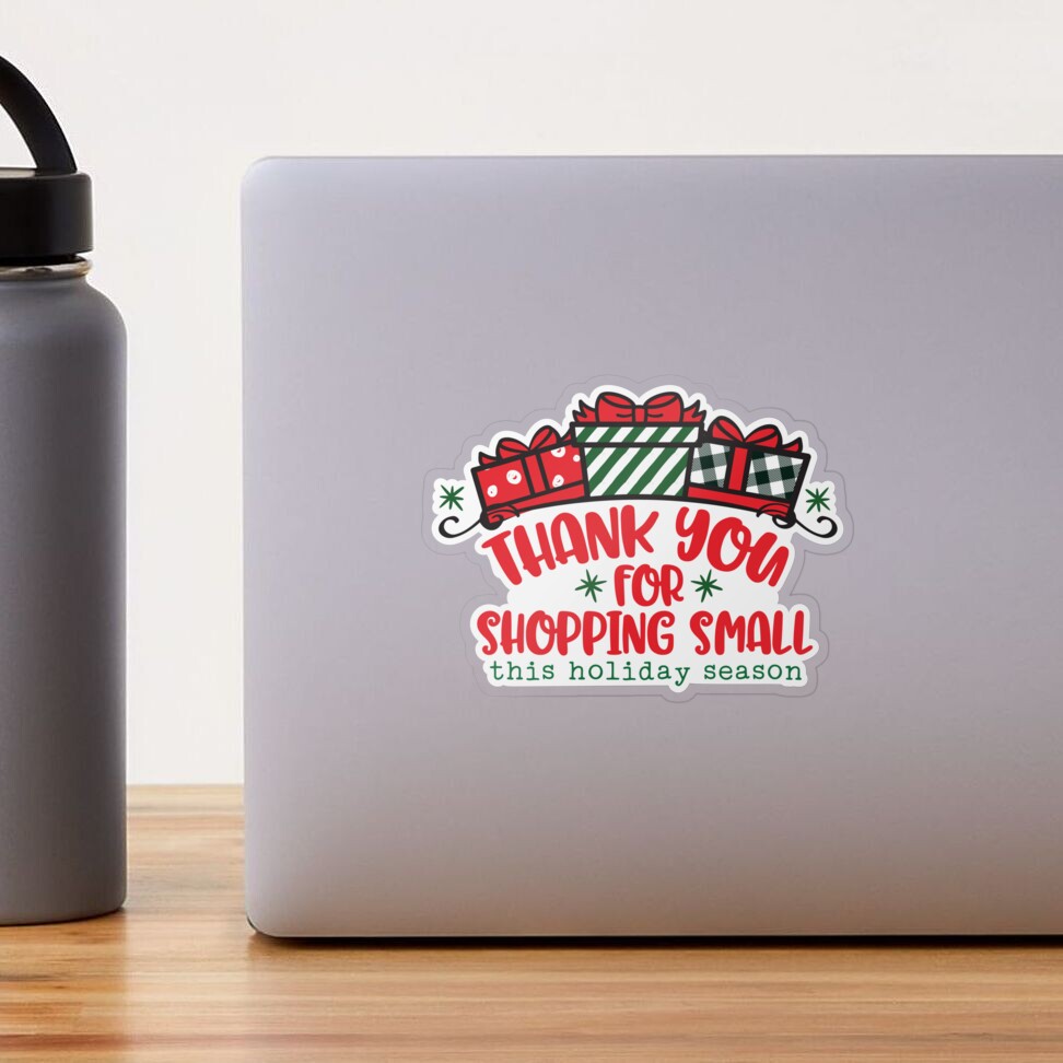 Thank You Appreciate You Snow Much | Packaging Stickers | Business Branding  | Small Shop Stickers | Sticker #: S0530 | Ready To Ship