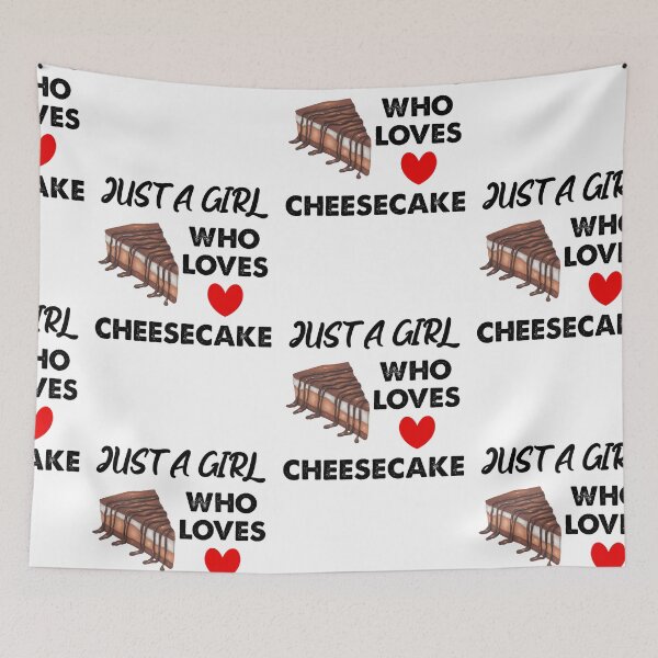 Item preview, Just A Girl Who Loves Cheesecake designed and sold by SportyDogShop.
