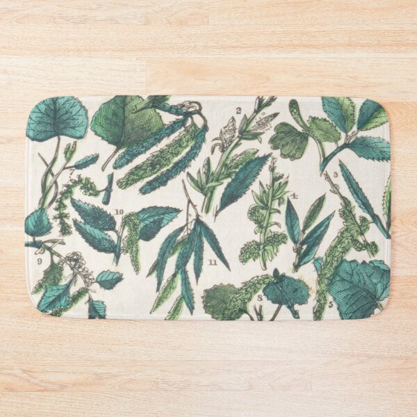 Item preview, Leafy Green Vintage Botanical Chart designed and sold by ZinZoe.