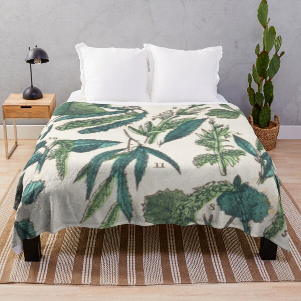 Item preview, Leafy Green Vintage Botanical Chart designed and sold by ZinZoe.