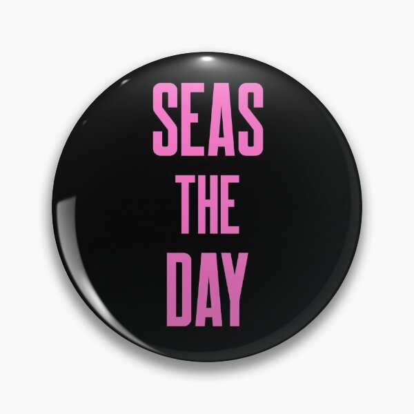 Item preview, Seas the Day - Pink Text - Wild Swimming Tees designed and sold by WildSwimming.