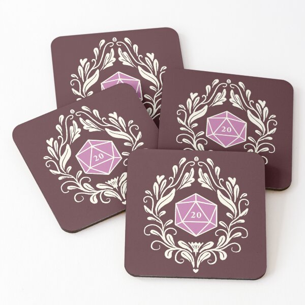 Item preview, D20 Damask Pink - Dark designed and sold by Olooriel.