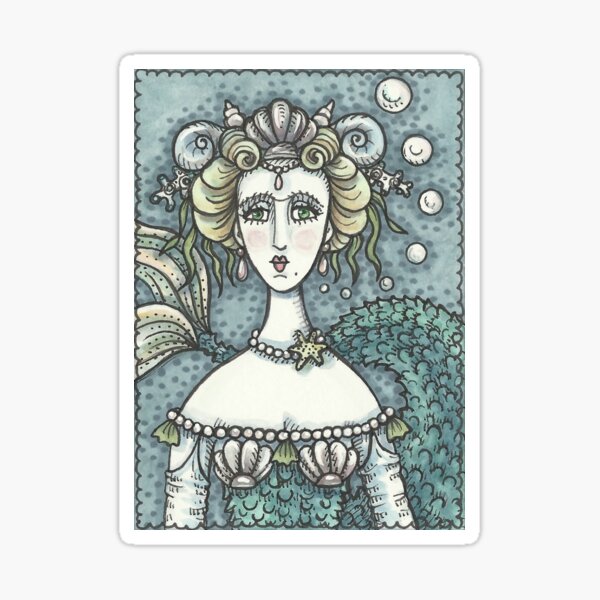 GOTH MERMAID NEPTUNES PARAMOUR Sticker