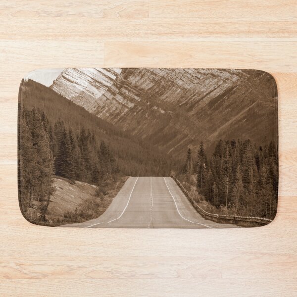 Item preview, Mountain, Snow Mountain, Mountain Landscape, Open Road, Sepia designed and sold by Magic Love Art Print.