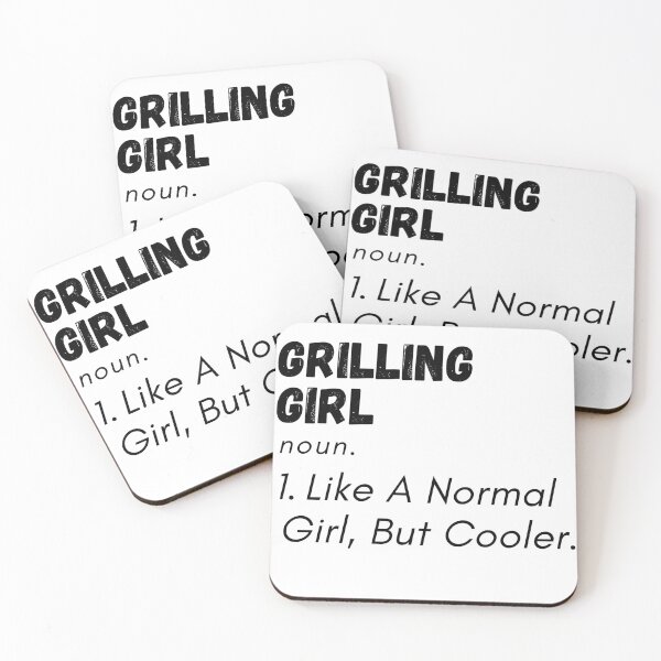Item preview, Grilling Girl Like A Normal Girl, But Cooler. - Funny Cool Bbq Definition designed and sold by GhaliSmith.
