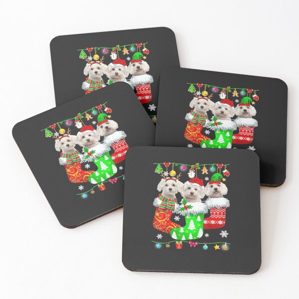 Item preview, Christmas Socks Pajama Maltese Dog Puppy Lover designed and sold by minhyroa.