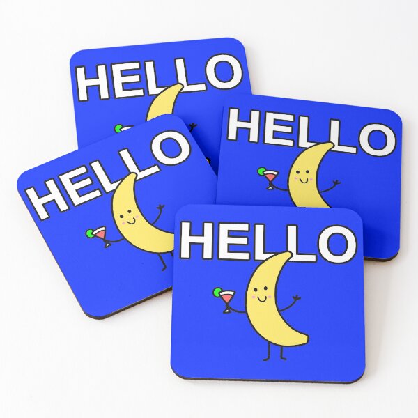 Item preview, Funny banana - social cocktail - HELLO - HAPPY banana - LIFE of the party designed and sold by originalsusie.