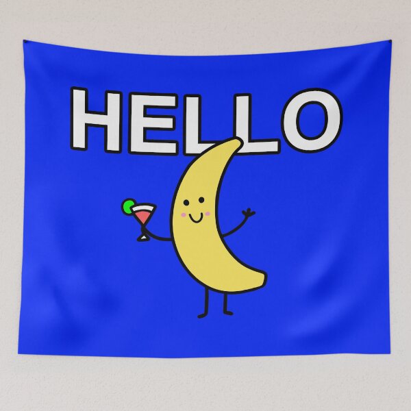 Item preview, Funny banana - social cocktail - HELLO - HAPPY banana - LIFE of the party designed and sold by originalsusie.