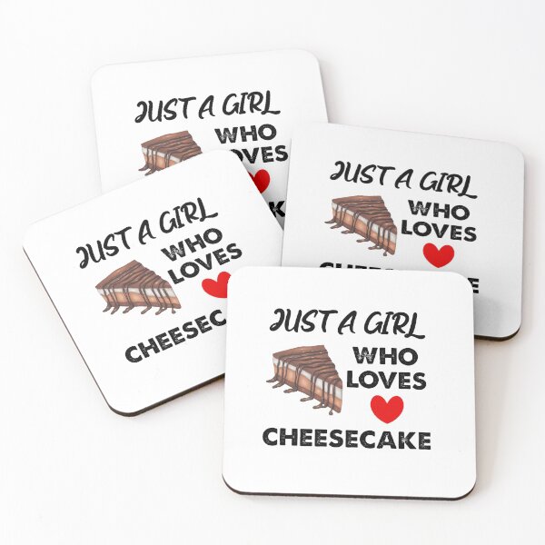 Item preview, Just A Girl Who Loves Cheesecake designed and sold by SportyDogShop.