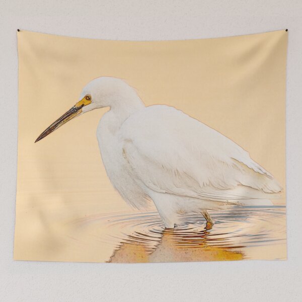 Item preview, Egret fishing at sunrise. designed and sold by oliviasphotos.