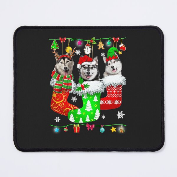 Item preview, Christmas Socks Pajama Siberian Husky Dog Puppy Lover designed and sold by minhyroa.