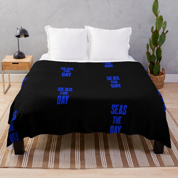Item preview, Seas the Day - Blue Text - Wild Swimming Tees designed and sold by WildSwimming.