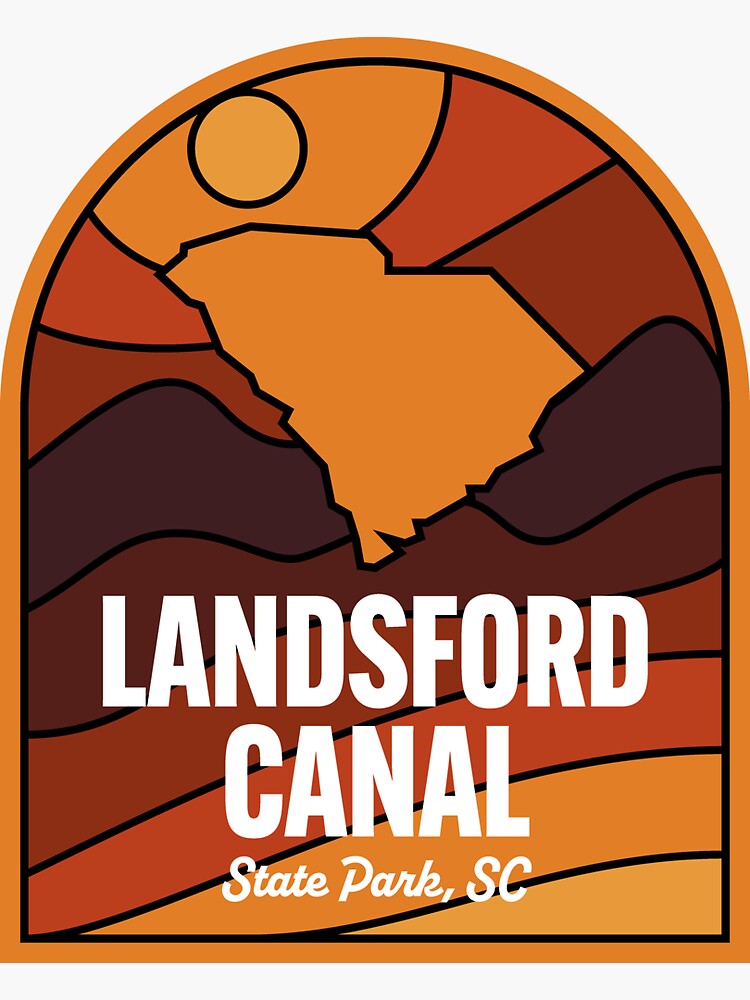 Thumbnail 3 of 3, Sticker, Landsford Canal State Park South Carolina designed and sold by HalpinDesign.