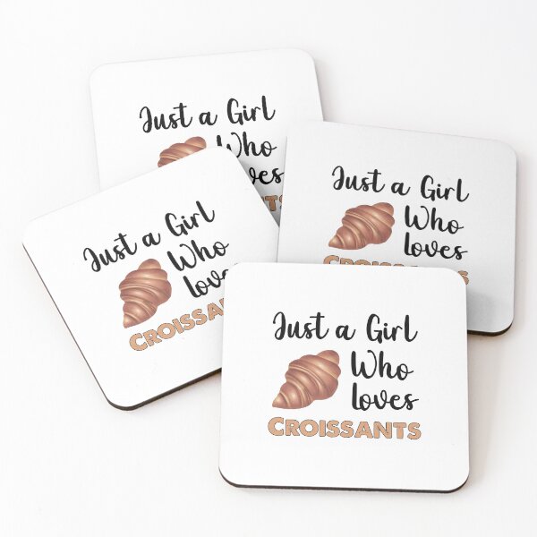 Item preview, Just A Girl Who Loves Croissants designed and sold by SportyDogShop.