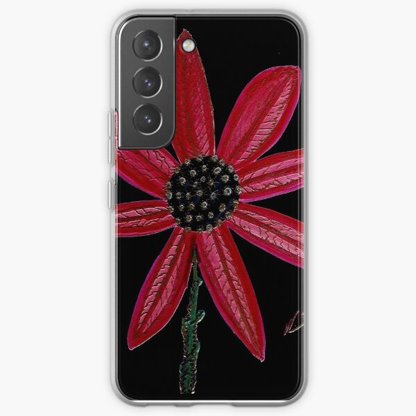 Red Flower by William Solis Samsung Galaxy Soft Case