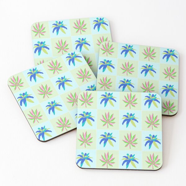 Item preview, Exotic Plants in a Checkered Pattern designed and sold by designlee.