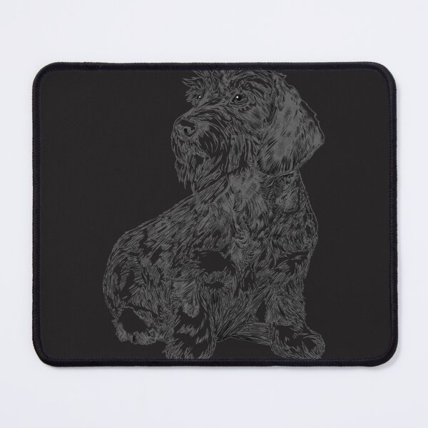 Item preview, Sitting Dog Wirehaired Dachshund Premium designed and sold by tranmai.