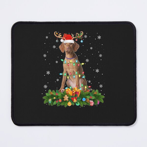 Item preview, Vizsla Dog Lover Reindeer Santa Hat Vizsla Christmas designed and sold by maich45.