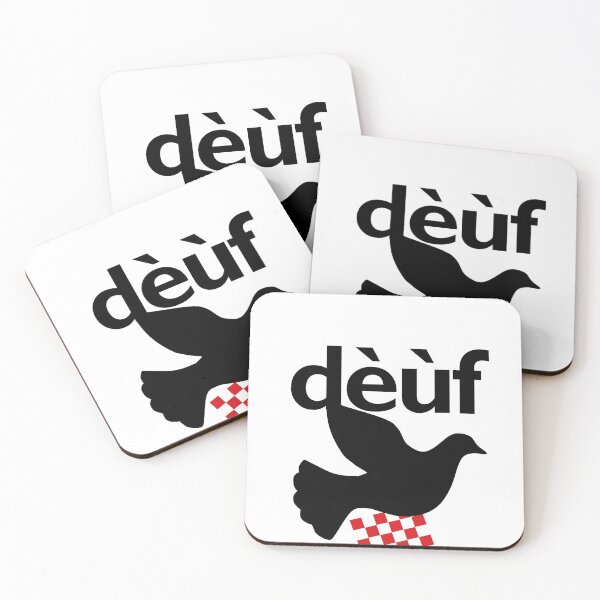 Item preview, dèùf, duif in Brabants dialect op mooi Brabants met  brabantse vlag  designed and sold by BrabantsBeste.