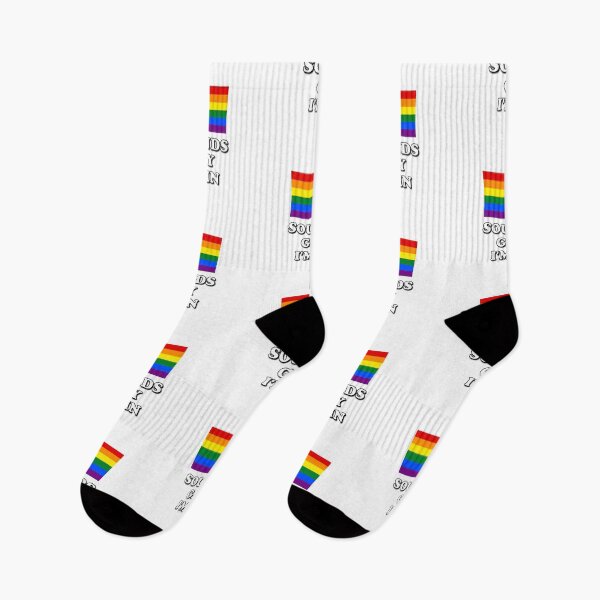 Item preview, Sounds Gay Im In - LGBTQ Rainbow Pride Flag designed and sold by Inspirationmotivation.