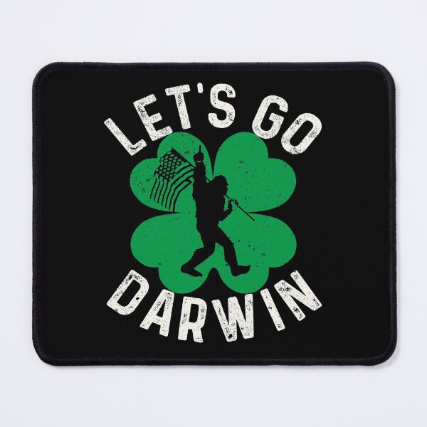 Item preview, Let's Go Darwin St. Patrick's Day Bigfoot Irish Clover Funny designed and sold by GraphifyArt.