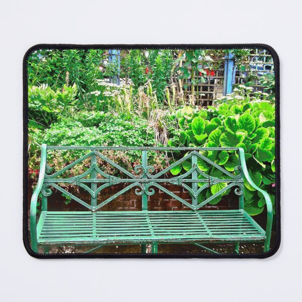Item preview, Green Wrought Iron Bench designed and sold by Shulie1.