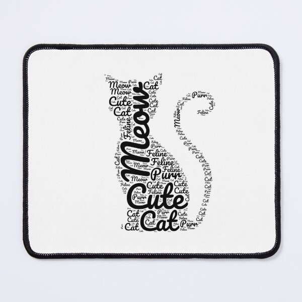 Item preview, Sitting cute cat word cloud design  designed and sold by philbraxton.