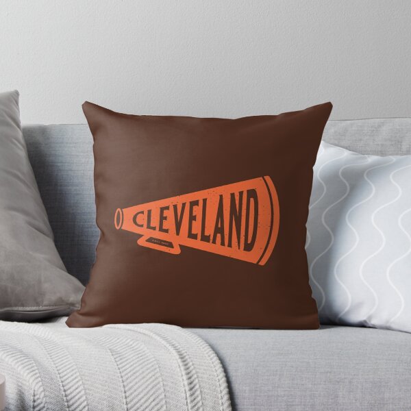 NFL Cleveland Browns Vintage Circle Novelty Plushlete Throw Pillow