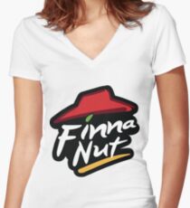 Finna Nut Women's Fitted V-Neck T-Shirt