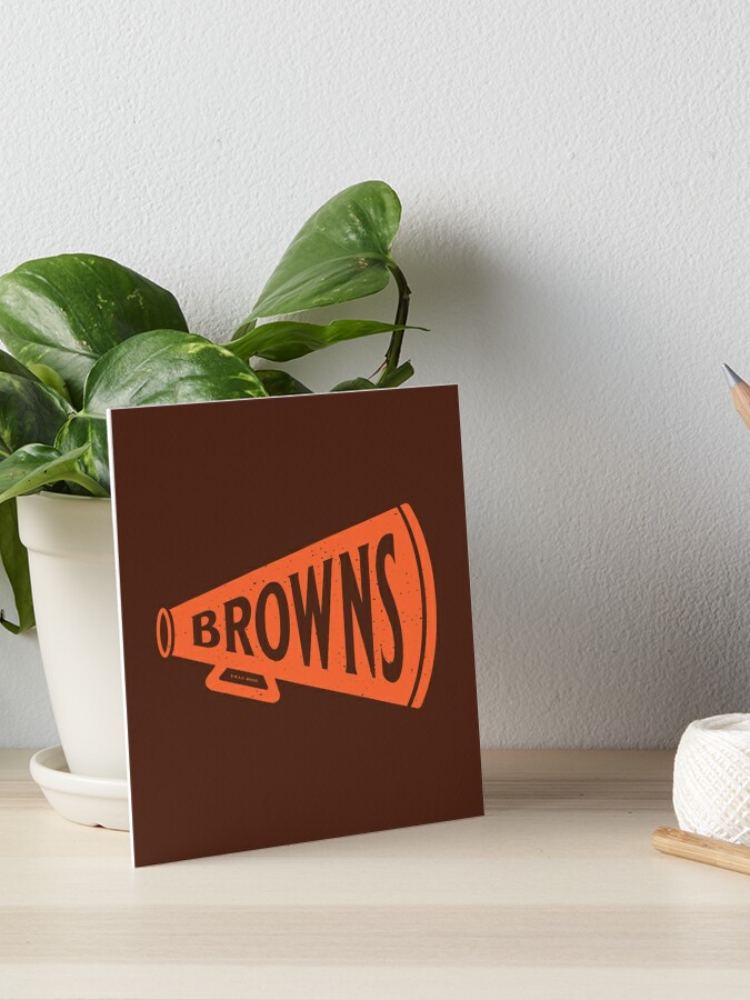 Cleveland Browns Vintage Art Art Print